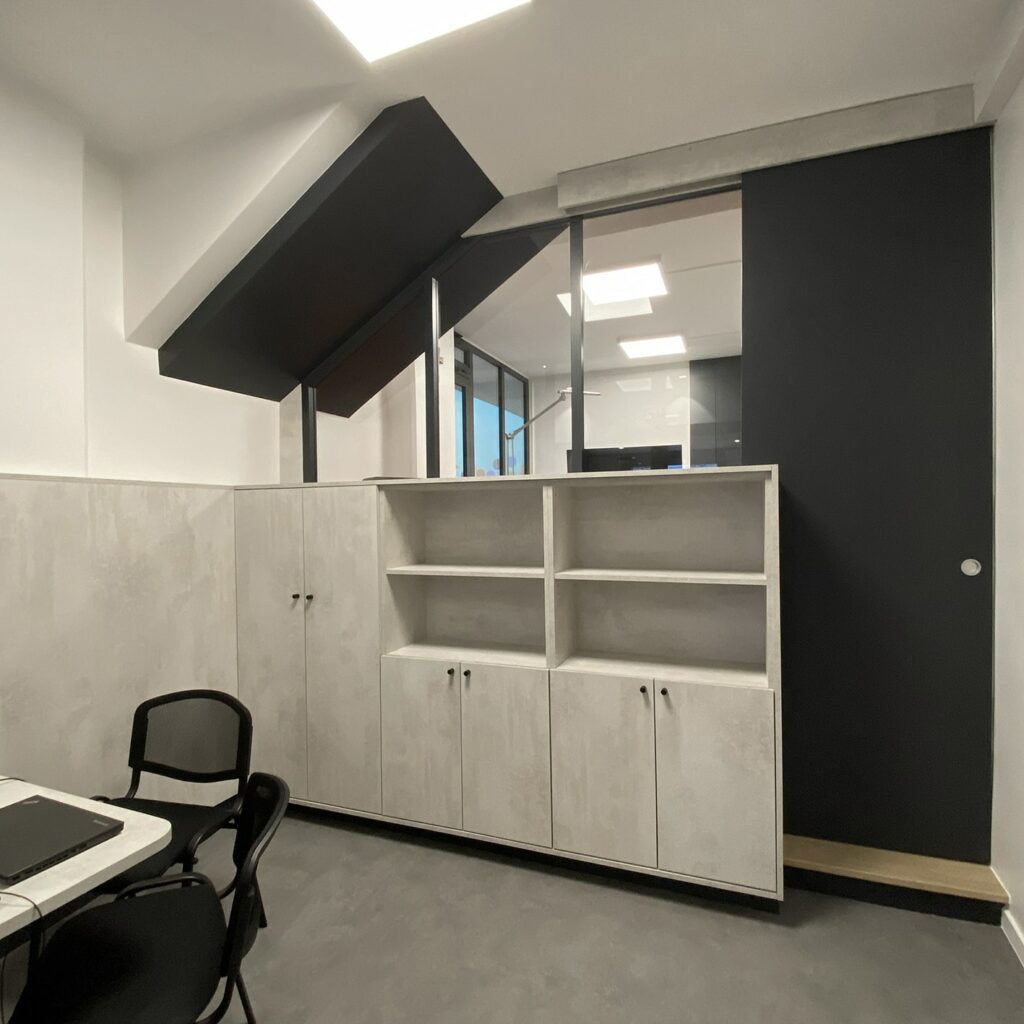 Photo fin de chantier : Le bureau d’accueil