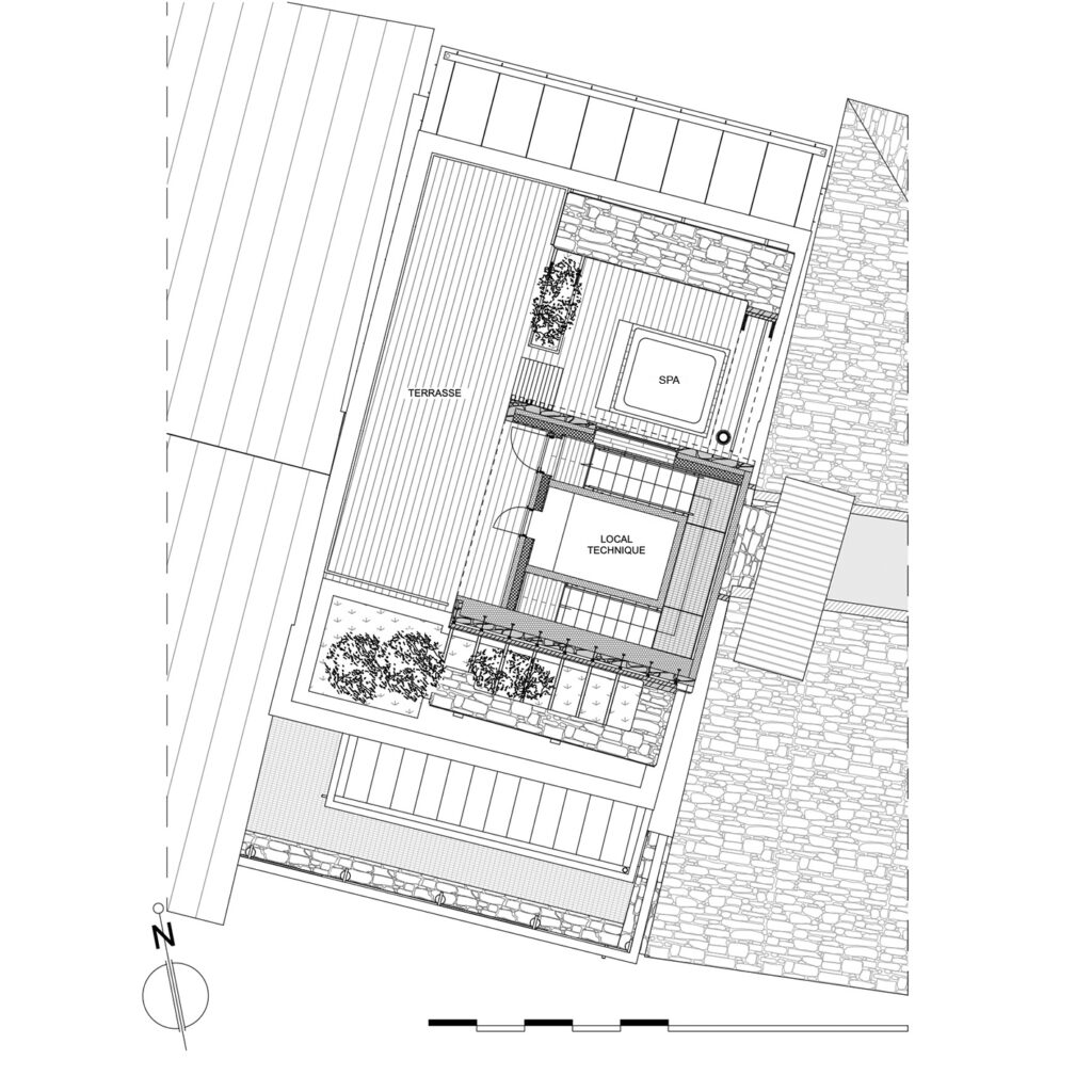 Plan du niveau 3 (toiture terrasse)
