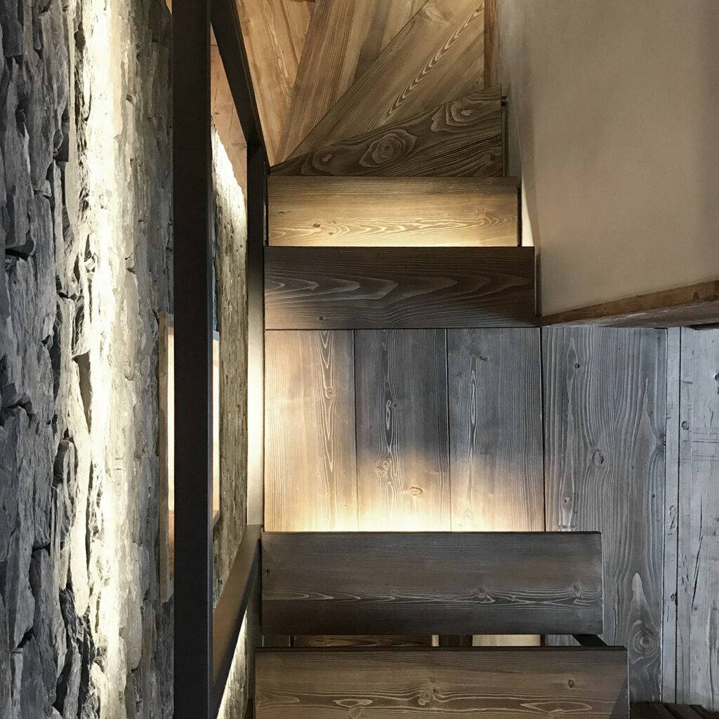 Photo fin de chantier : L’escalier